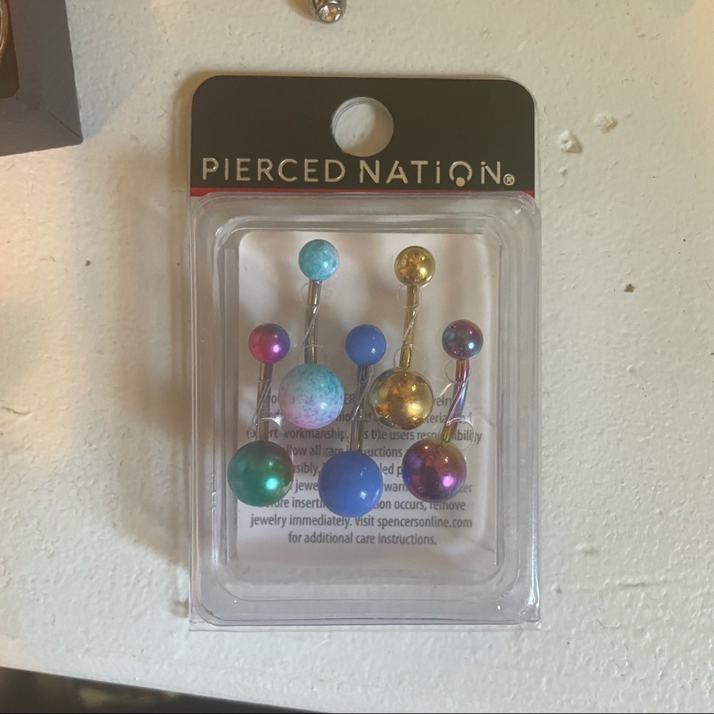 NWT set of 5 belly button rings